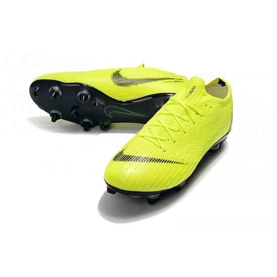 The Best Selling Line Nike Mercurial Vapor Fury VII Elite SG-Pro AC Yellow Green Black Soccer Cleats Sale