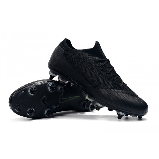 Nike Mercurial Vapor VII Elite SG AC Green All Black Soccer Cleats