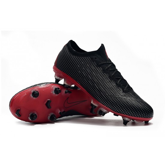 Nike Mercurial Vapor XII Elite SG Black Win-Red Soccer Cleats