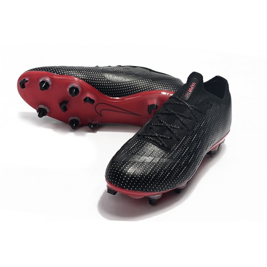 Nike Mercurial Vapor XII Elite SG Black Win-Red Soccer Cleats