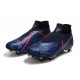 Nike Phantom VSN Elite DF SG-Pro Anti Clog High Deep Blue Black Red Soccer Cleats