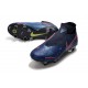 Nike Phantom VSN Elite DF SG-Pro Anti Clog High Deep Blue Black Red Soccer Cleats