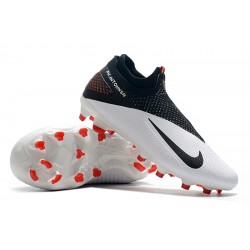 Nike Phantom Vision Elite DF FG Black White Soccer Cleats