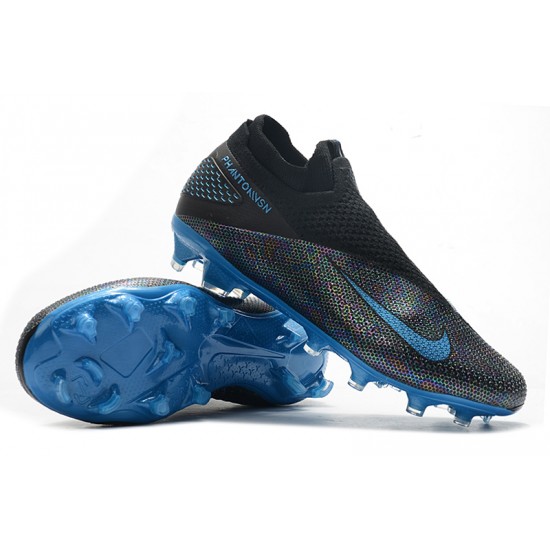 Nike Phantom Vision Elite DF FG Blue Black Soccer Cleats