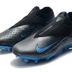 Nike Phantom Vision Elite DF FG Blue Black Soccer Cleats