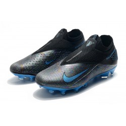 Nike Phantom Vision Elite DF FG Blue Black Soccer Cleats