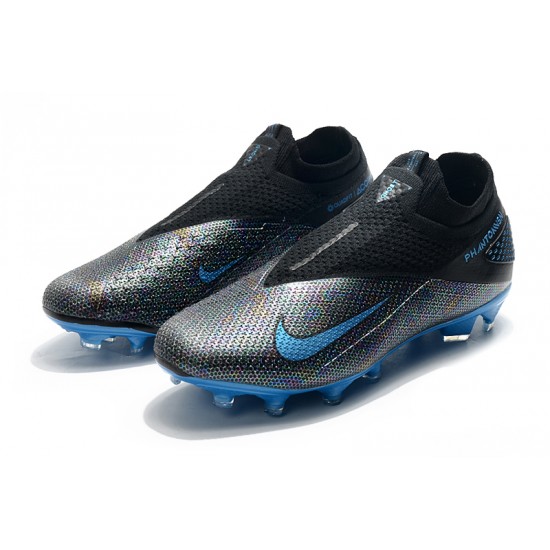 Nike Phantom Vision Elite DF FG Blue Black Soccer Cleats