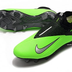 Nike Phantom Vision Elite DF FG Green Black Silver Soccer Cleats