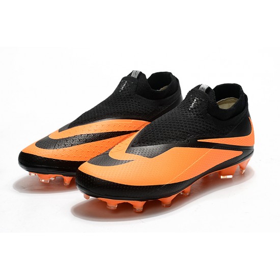 Nike Phantom Vision Elite DF FG Orange Black Soccer Cleats