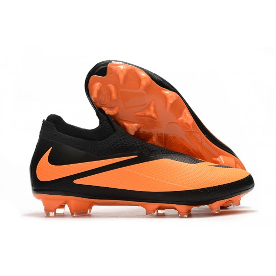 Nike Phantom Vision Elite DF FG Orange Black Soccer Cleats