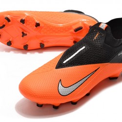 Nike Phantom Vision Elite DF FG Orange Black Silver Soccer Cleats