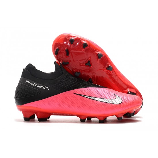 Nike Phantom Vision Elite DF FG Peach Black Silver Soccer Cleats