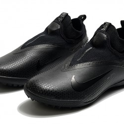 Nike React Phantom Vision 2 Pro Dynamic Fit TF All Black Soccer Cleats