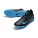 Nike React Phantom Vision 2 Pro Dynamic Fit TF Black Deep Blue Soccer Cleats