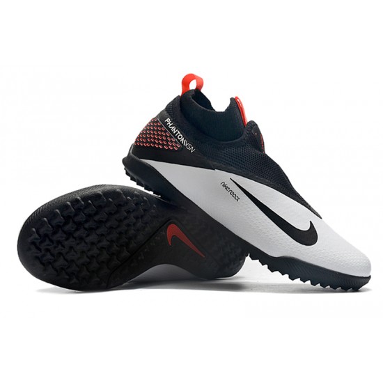 Nike React Phantom Vision 2 Pro Dynamic Fit TF Black Grey Orange Soccer Cleats