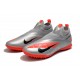 Nike React Phantom Vision 2 Pro Dynamic Fit TF Silver Orange Black Soccer Cleats