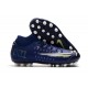 High Quality Nike Superfly 7 Academy AG Deep Blue White Soccer Cleats Sale
