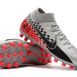 Nike Superfly 7 Academy AG Silver Black Orange Soccer Cleats