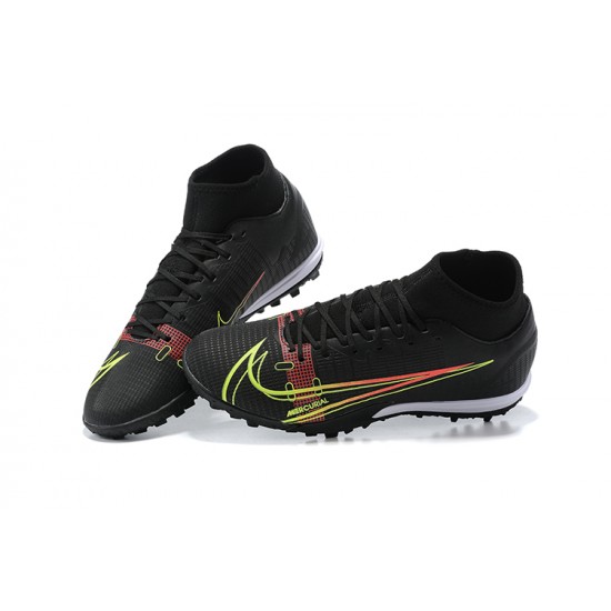 Nike Superfly 8 Academy TF High Mens White Black Red Green Soccer Cleats