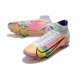 Nike Superfly 8 Elite FG High Mens Womens White Yellow Black Orange Soccer Cleats