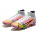 Nike Superfly 8 Elite FG High Mens Womens White Yellow Black Orange Soccer Cleats