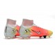 Nike Superfly 8 Elite High FG Mens Womens Orange Silver White Soccer Cleats