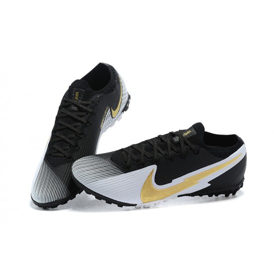 Nike Vapor 13 Elite TF Gold Black Grey Soccer Cleats