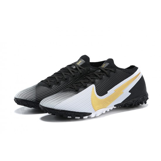 Nike Vapor 13 Elite TF Gold Black Grey Soccer Cleats