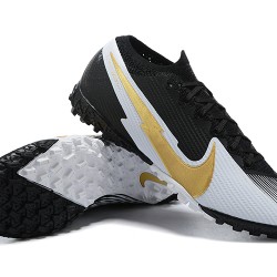 Nike Vapor 13 Elite TF Gold Black Grey Soccer Cleats