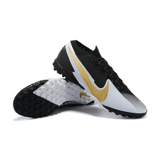 Nike Vapor 13 Elite TF Gold Black Grey Soccer Cleats