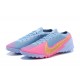 Nike Vapor 13 Elite TF Gold Pink LtBlue Soccer Cleats