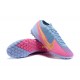 Nike Vapor 13 Elite TF Gold Pink LtBlue Soccer Cleats