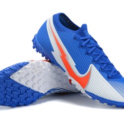 Nike Vapor 13 Elite TF Grey Orange LtBlue Soccer Cleats