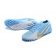 Nike Vapor 13 Elite TF Ltblue Grey Gold Soccer Cleats