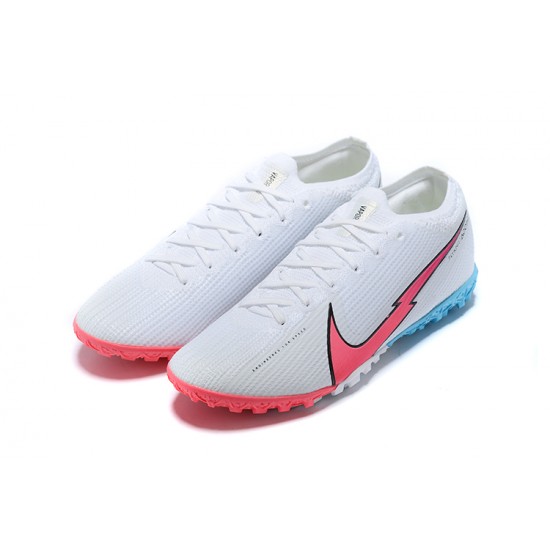 Nike Vapor 13 Elite TF Pink Ltblue White Black Soccer Cleats