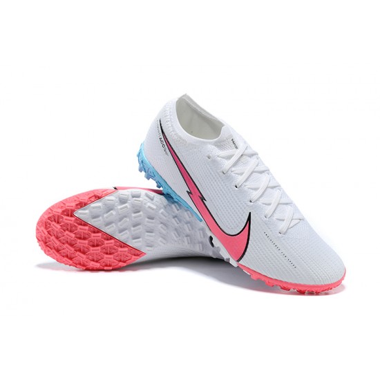 Nike Vapor 13 Elite TF Pink Ltblue White Black Soccer Cleats