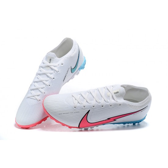 Nike Vapor 13 Elite TF Pink Ltblue White Black Soccer Cleats