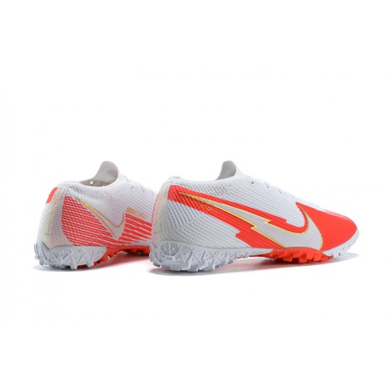 Explore Nike Vapor 13 Elite TF White Orange Silver Soccer Cleats Shop Online
