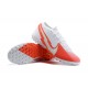 Nike Vapor 13 Elite TF White Orange Silver Soccer Cleats
