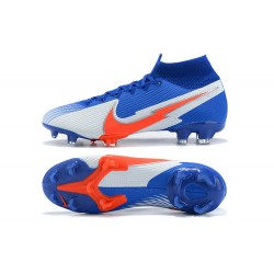 Nike Mercurial Superfly 7 Elite FG Deep Blue Orange Silver Soccer Cleats