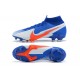 Nike Mercurial Superfly 7 Elite FG Deep Blue Orange Silver Soccer Cleats