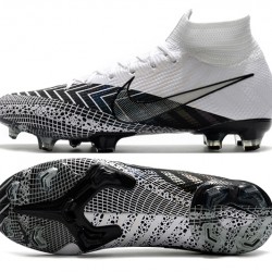 Nike Mercurial Superfly 7 Elite FG White Black Soccer Cleats