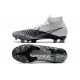 Nike Mercurial Superfly 7 Elite FG White Black Soccer Cleats