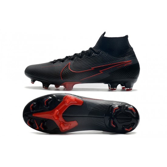 Nike Mercurial Superfly 7 Elite Korea FG Black Red Soccer Cleats