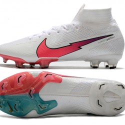 Nike Mercurial Superfly 7 Elite Korea FG White Blue Peach Soccer Cleats