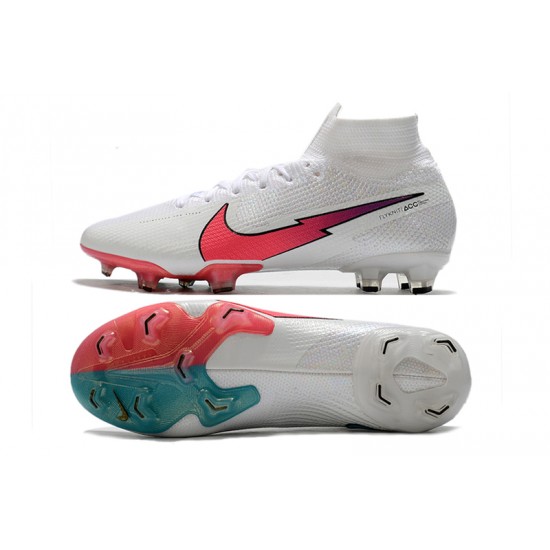 Nike Mercurial Superfly 7 Elite Korea FG White Blue Peach Soccer Cleats