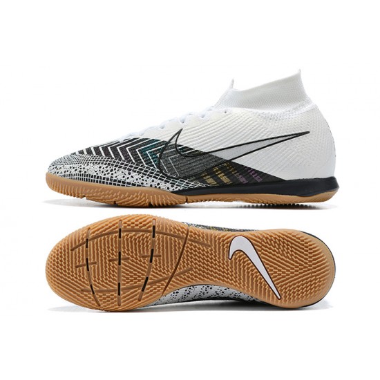 Nike Mercurial Superfly 7 Elite MDS IC White Black Soccer Cleats