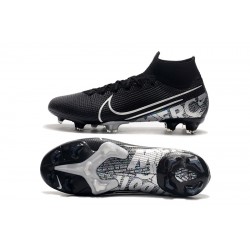 Nike Mercurial Superfly 7 Elite SE FG Black Silver Soccer Cleats