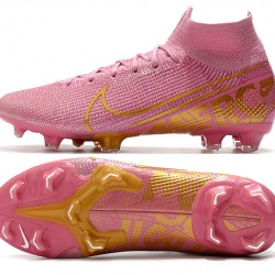 Nike Mercurial Superfly 7 Elite SE FG Pink Gold Soccer Cleats