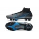 Nike Mercurial Superfly 7 Elite SE FG Silver Black Blue Soccer Cleats